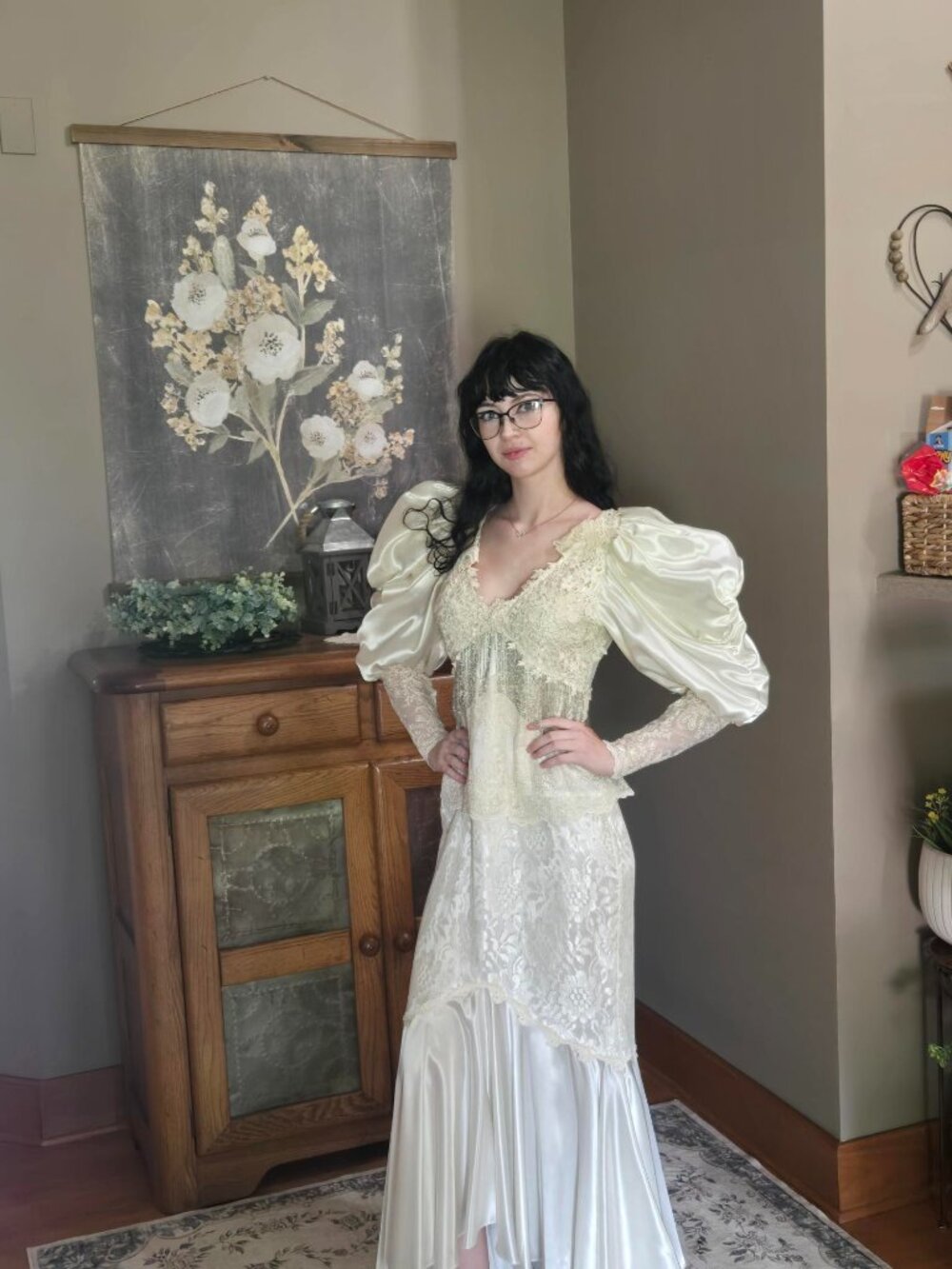 Vintage 90's Wedding Dress / Formal - Size 5/6